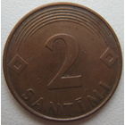Латвия 2 сантима 2000 г.