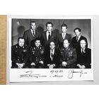 Фотография 18х24 с факсимиле автографа Космонавт А. ЛЕОНОВ  П. КЛИМУК Минск 1982 год КОСМОС