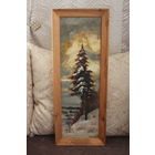 Старая картина, масло, холст, подпись, вставлена в современную раму в конце 1990-х.