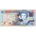 Восточные Карибы(Сен Киттс и Невис литера К) 10 долларов образца 2003 года UNC p43k