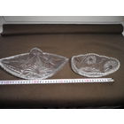 Хрустальная салатница Ладья 2 шт.времён СССР.С рубля.