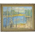 Дмухайло И.С "Возера",1975г. р.78,5х60см. 90/72 см.в родной раме. Холст на картоне.