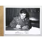 Фотография 18х24 с факсимиле автографа Космонавт Петр КЛИМУК Минск 1982 год КОСМОС