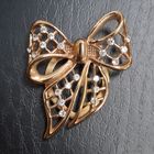 Брошь, винтаж бантик. Металл