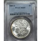 Доллар Морган 1885 ms 65! Редкость в таком грейде!