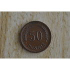 Финляндия 50 пенни 1941 с 1 руб