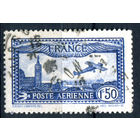 Франция - 1930г. - авиация, авиапочта - 1 марка - полная серия, гашёная [Mi 255]. #2-Fr-63-A-2