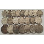 Аукцион с рубля Лот из 23 шикарных серебрянных монет Российской империи Без вмешательств Не чищенные Смотрите также другие мои лоты (2)