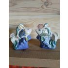 Статуэтки " рыбки" 2 шт. Полонский завод.