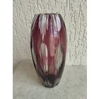 Ваза марганцевое Чудо (высота 25.5 см), хрусталь. Германия