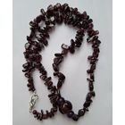 Бусы. Камень. Гранат. Гранатовое ожерелье СССР.  Длина 51 см
