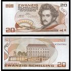 Австрия 20 шиллингов образца 1986 года UNC p148