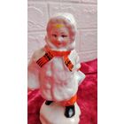 КОЛЛЕКЦИОННАЯ ФАРФОРОВАЯ СТАТУЭТКА ДЕВОЧКА С САНКАМИ СССР РАННЯЯ ОРИГИНАЛ  ЛОТ 2 .  Распродажа Коллекции !!! . Экспресс  Аукцион  с рубля без МПЦ и прочего 3 ДНЯ  .Много лотов в продаже .