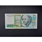 200 крузейро 1990 года. Бразилия. UNC.  Распродажа.