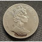 Монета. 1 крона Острова Мэн Авиация Второй Мировой войны  P-51 Mustang 1995