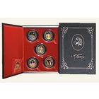 Комплект (Набор) серебряных монет "Сказочные произведения А.С. Пушкина". Пушкин. Сказки Пушкина. 2009 год