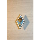 Знак-ромб об окончании педагогического ВУЗа СССР, тяжёлый металл, ЛМД.