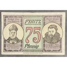 Нодгельд 75пфеннигов 1921 год. Пириц. Веймарская республика