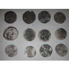 Кошель  двудинаров 14монет  ,спайка 3шт.