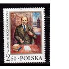 Польша-1980, (Мих.2682) гаш.,  Ленин,  Искусство, Живопись