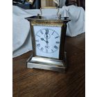 Cтаpинныe каретные часы (будильник) GF братья Фуртванглер. Европа. Реставрация.