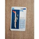 Карточка коллекционная со спецификациями самолета 70-х или 80-х годов (?)