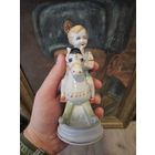 Фарфоровая статуэтка мальчик на лошадке ЗХК