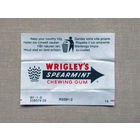 G4-327 Обертка фантик от жевачки жевательной резинки Wrigleys Spearmint 1980-1990-е