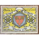 Нодгельд 25 пфеннигов 1922 год. Варин. Веймарская республика