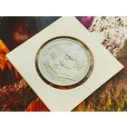 СССР. 1 рубль 1989 - 175 лет со дня рождения украинского поэта Т. Г. Шевченко. Брак, раскол штемпеля реверса. (1). Торг.