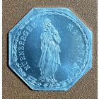 Германия Нюрнберг нотгельд 20 пфеннигов 1922 год Нюрнбергская Мадонна. трамвайный жетон