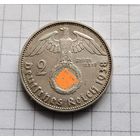 Германия 3 рэйх 2 марки 1938г