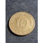 ФРГ 10 пфеннигов 1986 D