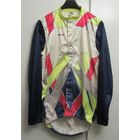 Стильный Яркий Разноцветный Дождевик Ветровка Плащ Куртка Велоспорт AguSport Италия Made in Italy Молния Липучка Резинка Размер L-XL