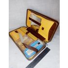 Несессер дорожный Станок Астра 501 бабочка Чехословакия помазок СССР набор для бритья