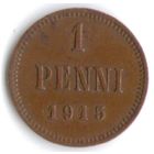 1 пенни 1915 год _состояние aUNC/UNC