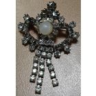 Брошь Лунный камень Чешская Бижутерия Чехословакия