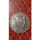 Андорра 10 динер 1984