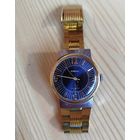 Часы Победа в хром корпусе с позолоченным ободком .  Состояние!