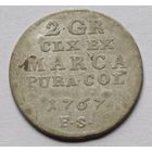 Польша. 2 гроша 1767 года. F.S.