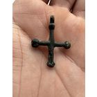 Крестик нательный старинный "Шароконечный"