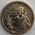США 1 доллар 2026 г. Агроном Норман Борлоуг. Штат Айова. Двор D и Р. Цена за 1 шт.