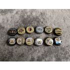 6 украінскі піўных коркаў 2010-х + дубль з акцызамі / 6 украинских пробок