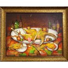 Каталожный Малишевский С.А "Праздничный ужин" или "Натюрморт с уткой",2013г. Холст, масло. Размер 76х61 см. с рамой, без 50х65 см.