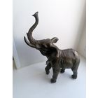 Статуэтка Слон, хобот вверх,литье бронза, размер