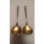 Ложки с позолотой СССР,200 лотов с 1 рубля!!!