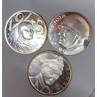 3 копии редких итальянских монет и медали в пруфе