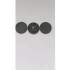 Сборный лот 10 пфеннингов Германия 1916 -1919 годов. Лот состоит из 3-х монет. Монеты не чищены. 729