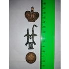 Вензель Н2, корона и пуговица на эполет, погон РИ