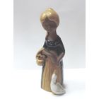 Статуэтка "Девушка с корзинкой" 80-е годы Европа. Керамика. Высота 14 см.